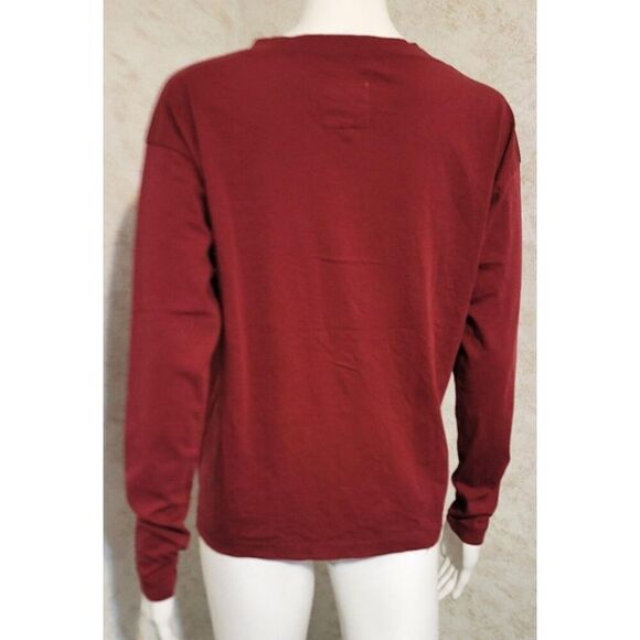 NWT - Chaser Henley Tunic Top. Cranberry - Size S - Picture 4 of 7